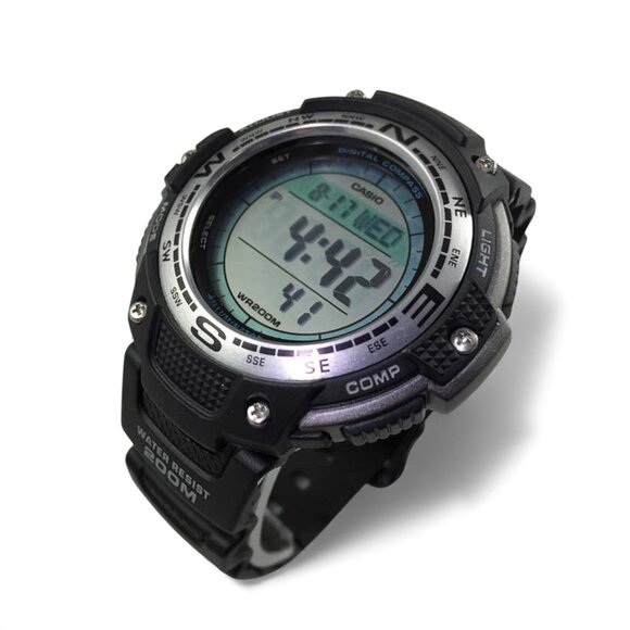 Casio SGW100-1V Mens Sport Watch Digital Compass Twin Sensor WR 200M Multi-Alarm - Picture 3 of 6